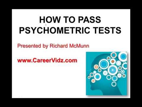 types of psychometric testing